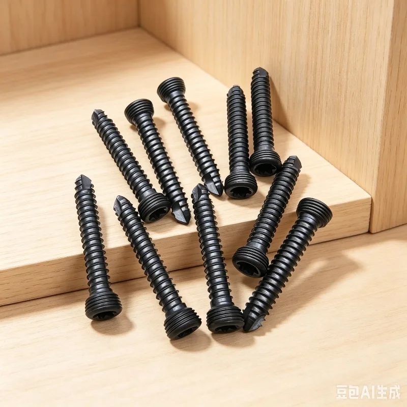 10pcs 2.7mm Titanium Self-tapping Locking Screw Veterinary Orthopedic Implant Surgical Instrument for Pet Dog