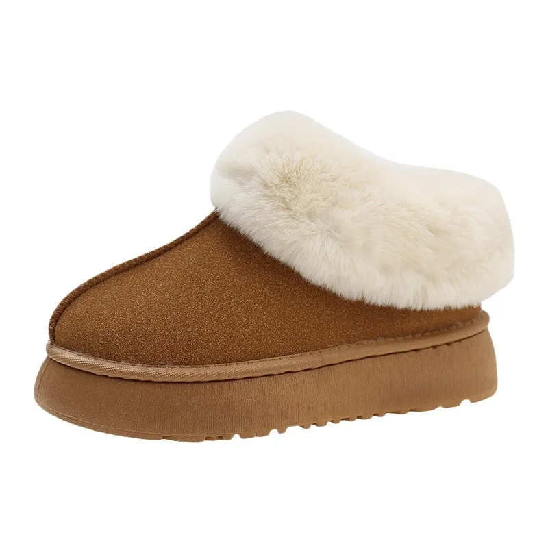 Neueste dicke Boden Damen Schneeschuhe Winter außerhalb warm verdickte Wolle Baumwolle Schuhe Zapatos de Mujer Luxus hohe Qualität