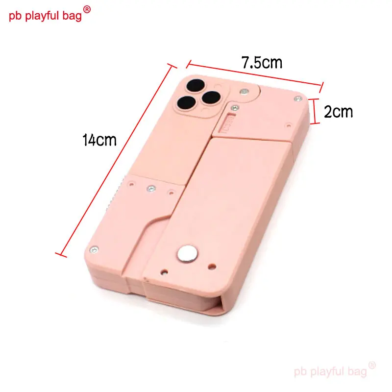 New Popular Entertainment Folding Mobile Phone Creative Deformation Folding Toy Gun Play Cool Phone 15 pro max 14 13 Gift IC380