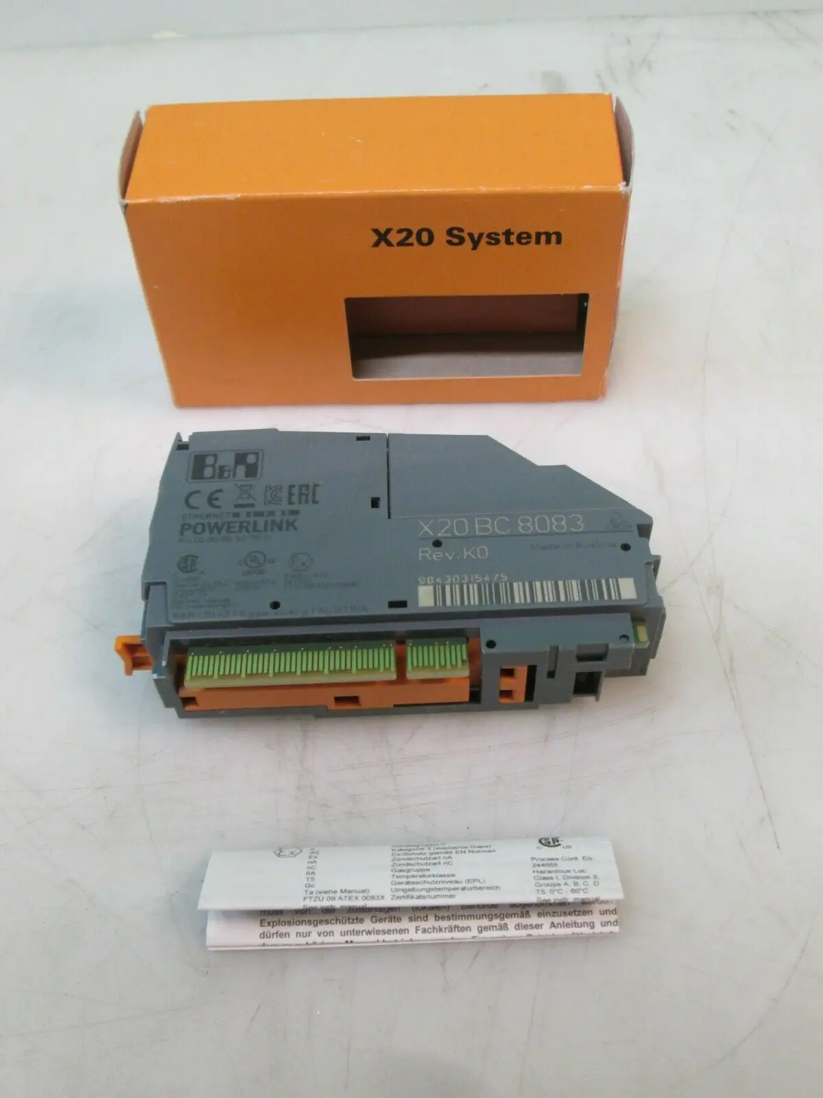 B&R X20BC8083 POWERLINK Expandable Bus Controller