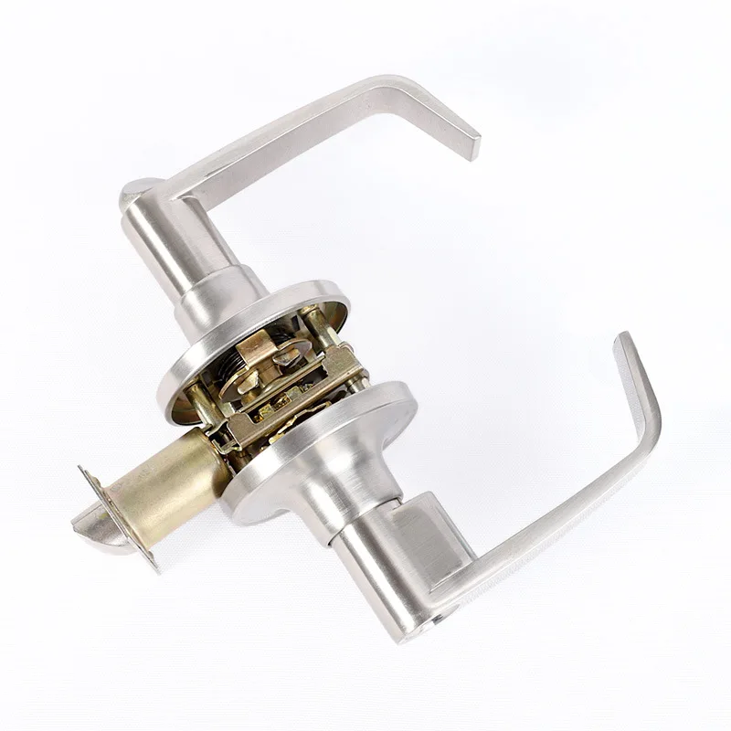 

3-рычажный дверной замок из цинкового сплава, бесшумный замок для ванной комнаты, прочный внутренний дверной замок