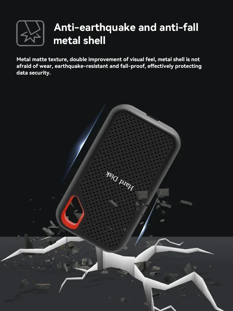 2026 E60 Mobile Hard Disk 256TB 2TB 8TB 128TB 6TB USB 3.1 External HDD for Laptop PS5 - High-Speed SSD Storage Device