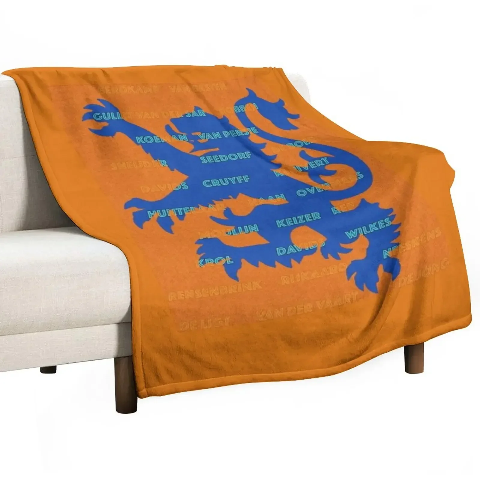 

Dutch National Oranje Team Best Of Throw Blanket Plaid Shaggy Bed linens Beach Blankets