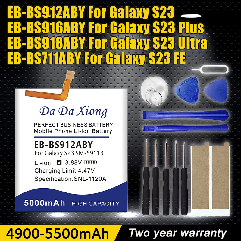

Новый аккумулятор B-BS912ABY EB-BS711ABY EB-BS918ABY EB-BS711ABY для Samsung Galaxy S23/S23Plus/S23Ultra 5G/S23FE аккумуляторы для телефонов