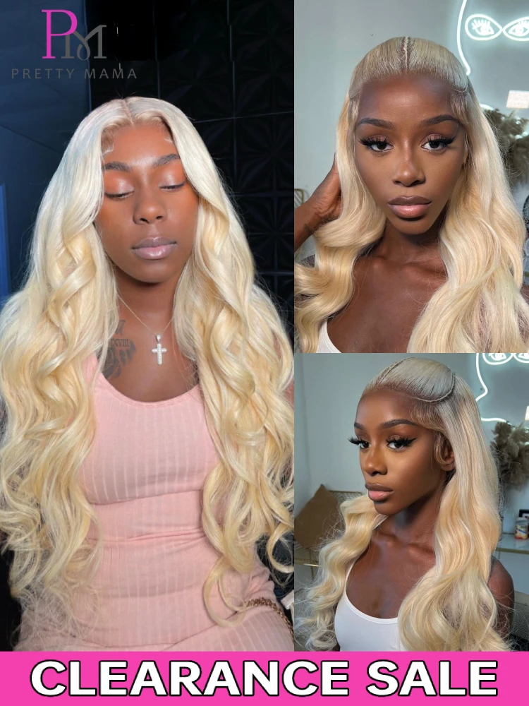 Honey Blonde 13x4 13x6 360 Transparent 613 HD Lace Frontal Wig Brazilian Body Wave Lace Front Wig Human Hair On Sale Clearance