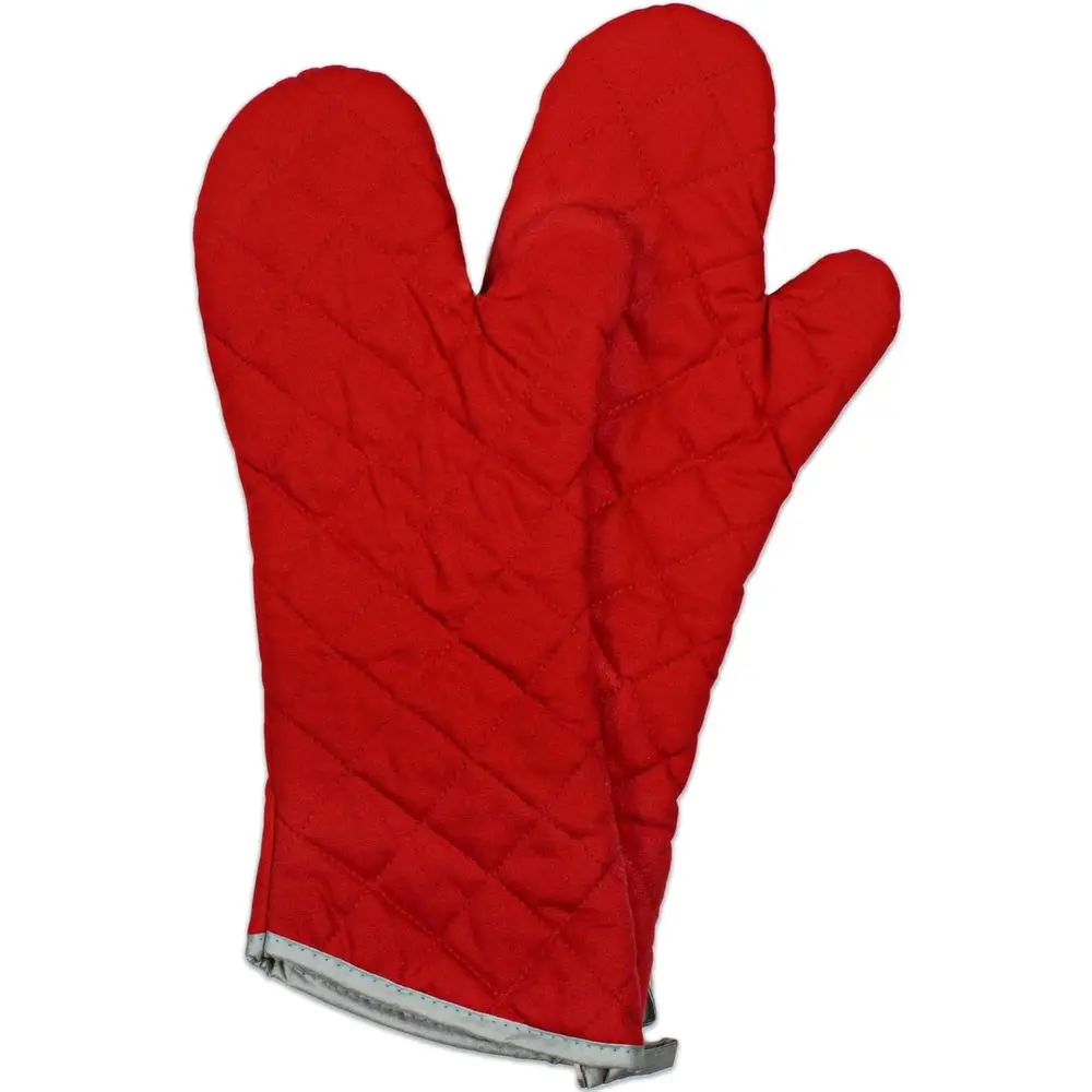 Heavy-Duty 17 Quilted Oven Mitts, Heat & Burn Protection for Kitchen, BBQ, Grilling, Lab-Tested, Flexible, Oversized, 2-Pack, Re