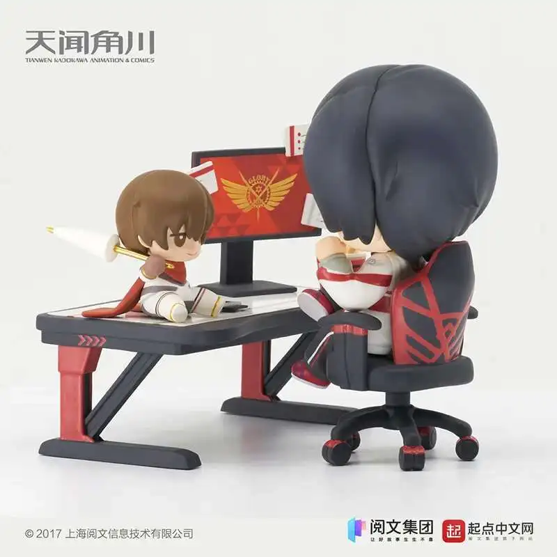 قبل البيع أنيمي الملوك الصورة الرمزية عمل الشكل يي شيوى Q نسخة الأصلي يدوية بولي كلوريد الفينيل نموذج اللعب الحلي الهدايا