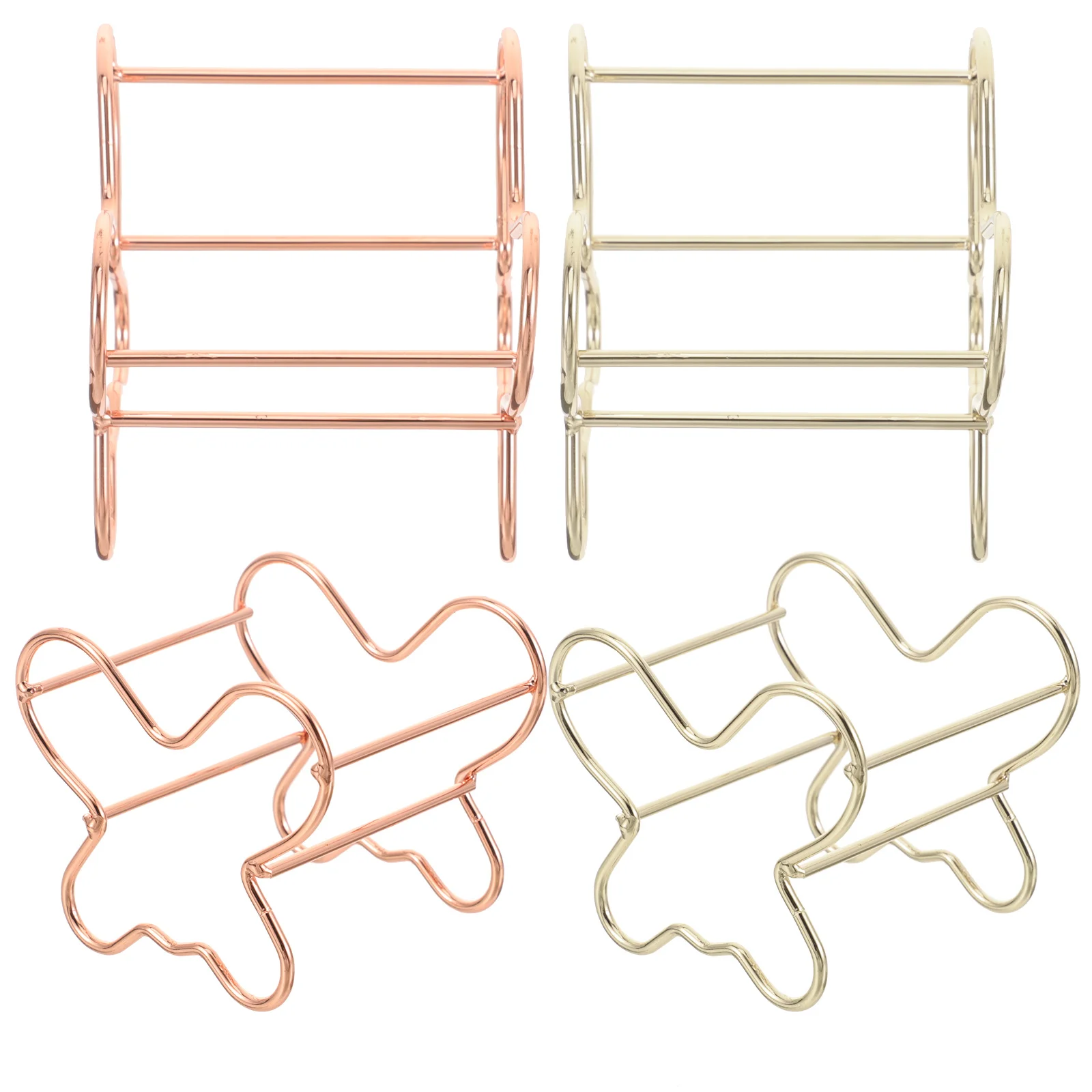 4 stuks make-up sponshouders metalen schoonheid spons droogrekken compacte praktische poederdons stand herbruikbare cosmetica eierhouder