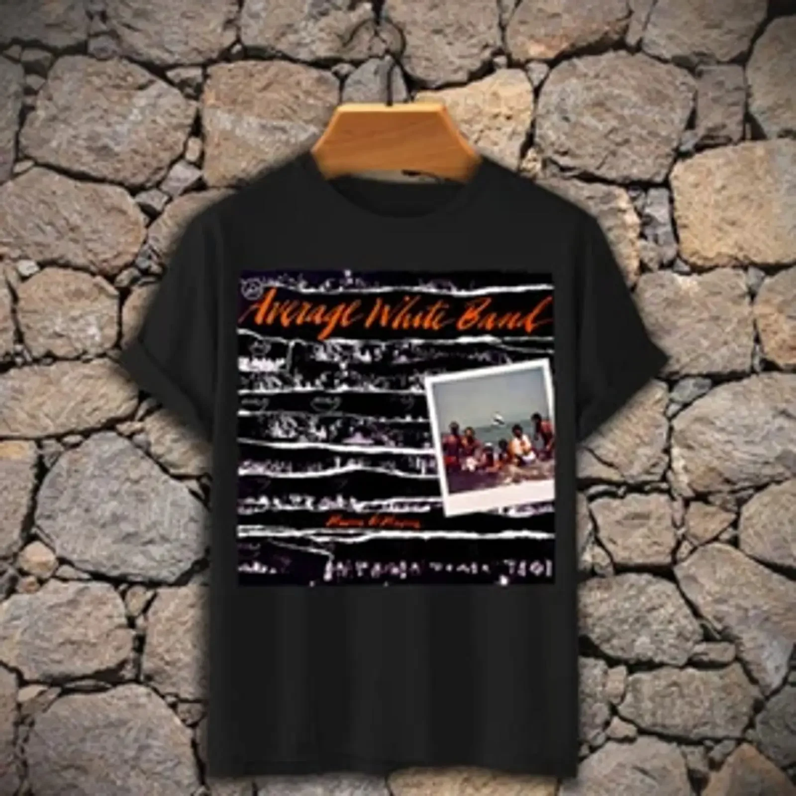 1970s Funk Person to AWB Average White Band Got the Love Alan Gorrie T Shirt vintage Washed Top For Everyday Wear Unisex
