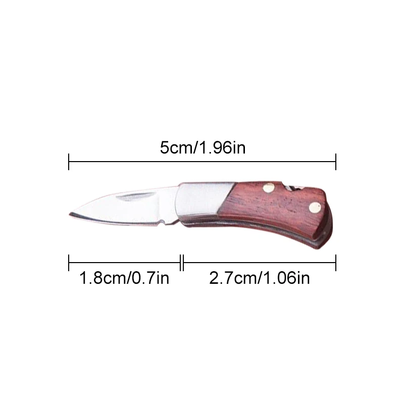 Folding Pocket Knife Portable Small Blade Portable Keychain Stainless Steel Unboxing Knife Pendant High-quality Gift Knife