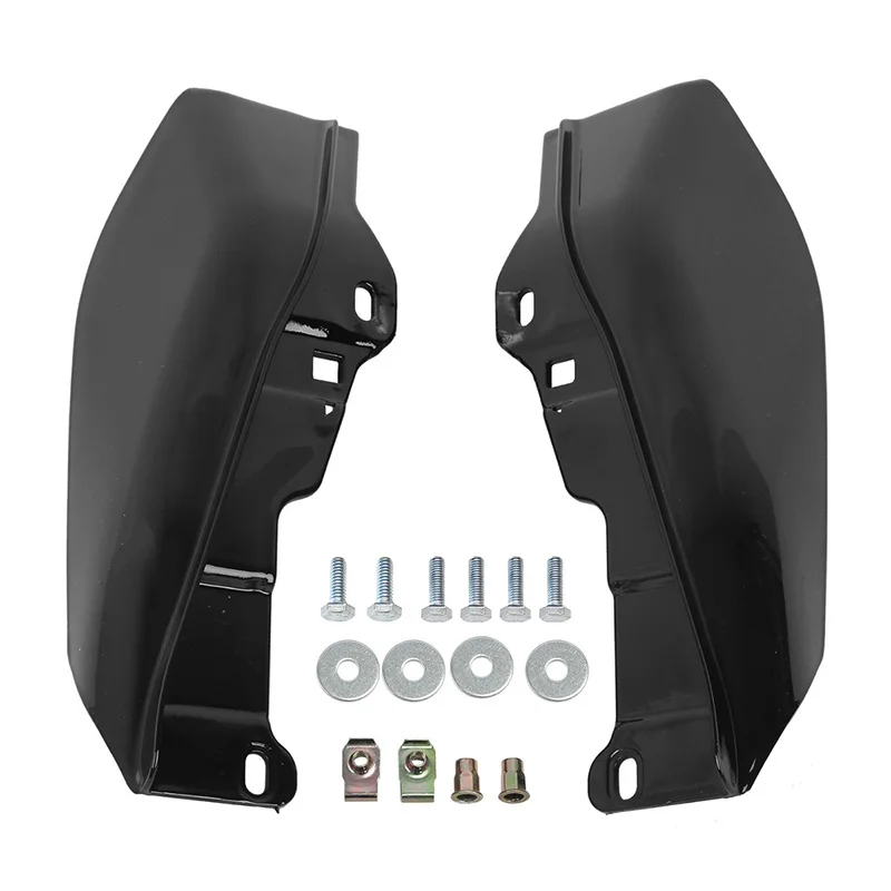 Motorcycle Black Mid-Frame Air Deflectors For Harley Touring Road King Tri Glide 2009-23