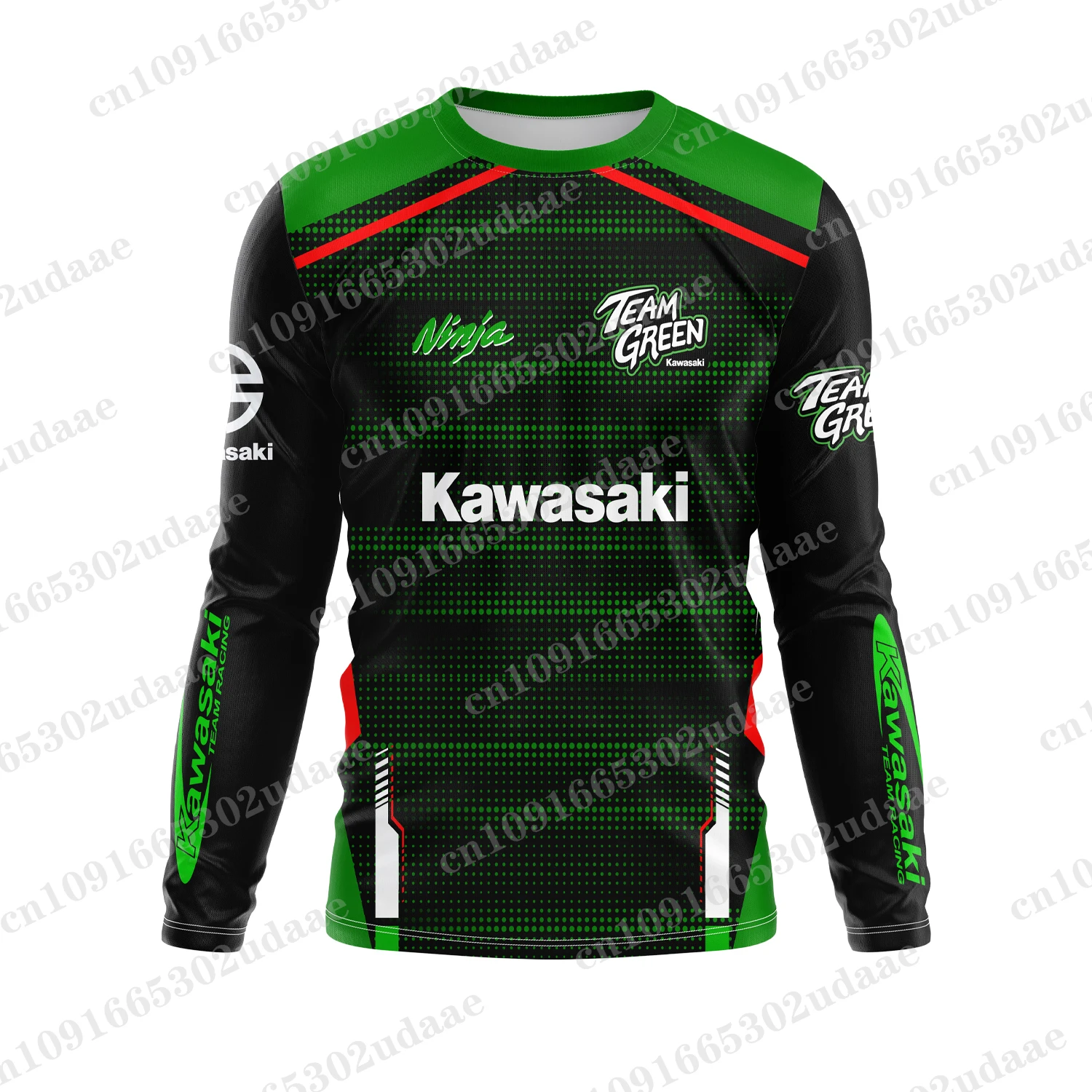 motorcycle riding suit long sleeved ninja Kawasaki enthusiast extreme sports quick drying breathable top T-shirt