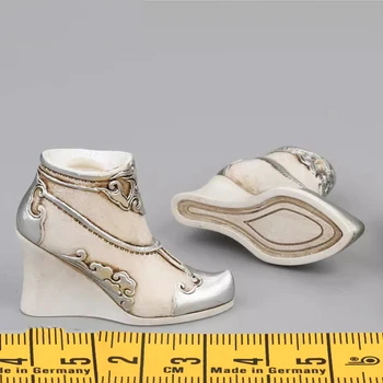 TBLeague PL2023-204B White Version Princess Female Hua Mulan Female Solid High Heel Shoe Boots For 12" TBL PH Action Figure1/6