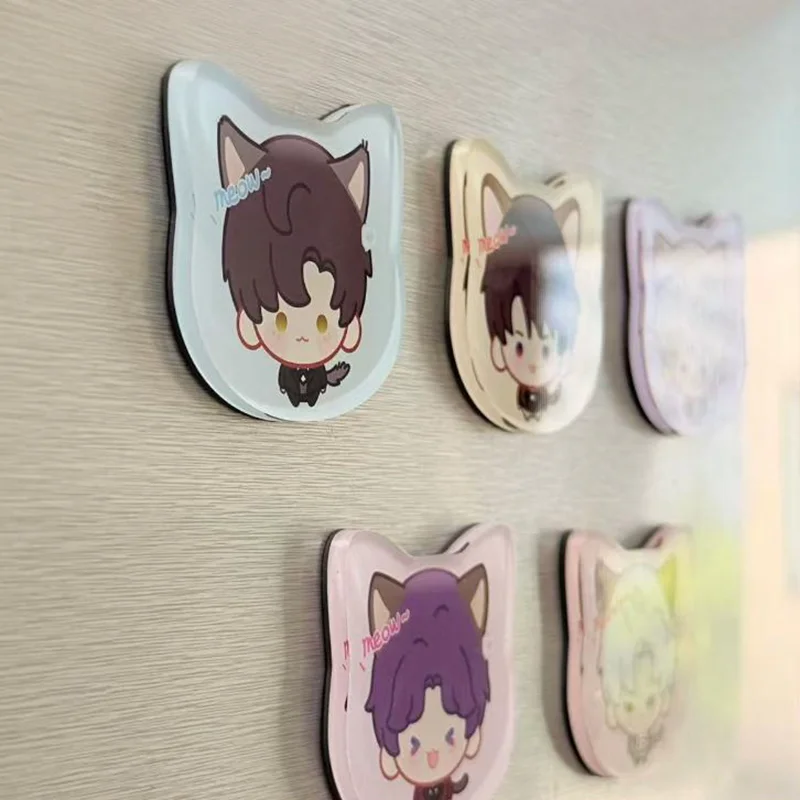 Magnes na lodówkę z akrylu z motywem gry Love and Deepspace, postaci Xavier, Zayne, Rafayel, Sylus, Caleb, akcesoria do cosplayu, ozdoba, rekwizyty.