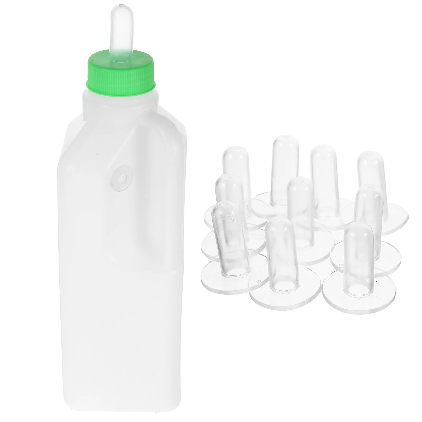 1 مجموعة 850 مللي وحدة تغذية الضأن قسط سيليكون دائم مقاومة درجات الحرارة العالية للبغل حمار خنزير الأغنام الحصان الكلب مزارع الأبيض #5