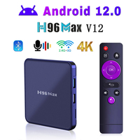 H96 Max Android 12 Smart TV Box RK3318 Quad-Core HD 4K Google Voice Set Top 2.4G/5.8G WIFI  Receiver Media Player Subscription