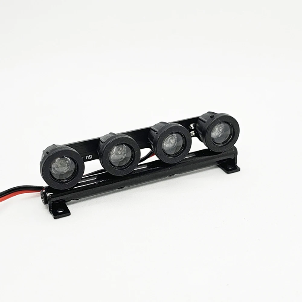 TRX4 디펜더 시뮬레이션용 RC 자동차 루프 라이트 원형/사각형 조명 원격 제어 자동차 개조 부품 장난감 액세서리