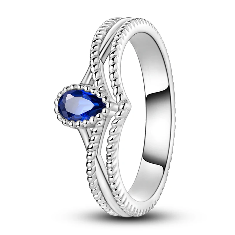Women's Silver Star Cross Infinity Bow Zircon Ring