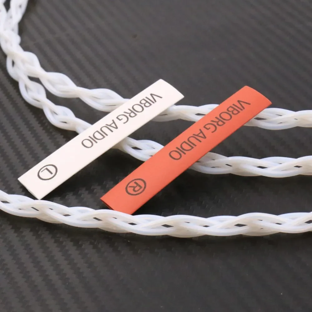 كابل HiFi بطول واحد من الفضة النقية الصلبة، كابل Litz مقاس 0.4 مم 4 أسلاك لكابل RCA الصوتي