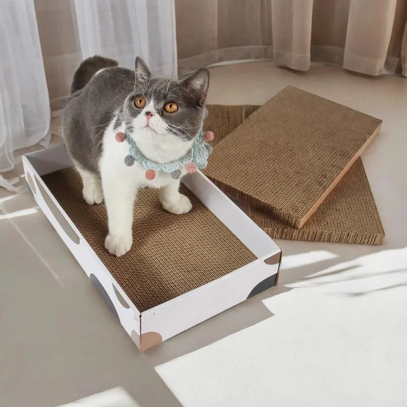 Cat Scratchers Box 5 in 1 Cat Nest Pet Corrugated Cardboard Grinding Claw Cat Furniture Easy To Clean Replacement Supplies Cats