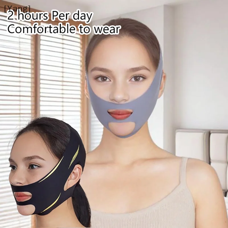 Face Slimming STRAP ลด Double Chin Lift V สติกเกอร์ใบหน้าป้องกันผ้าพันแผลสําหรับสายรัดหน้าเข็มขัด Mask Lift รูปไข่ Mask Face 1PCS