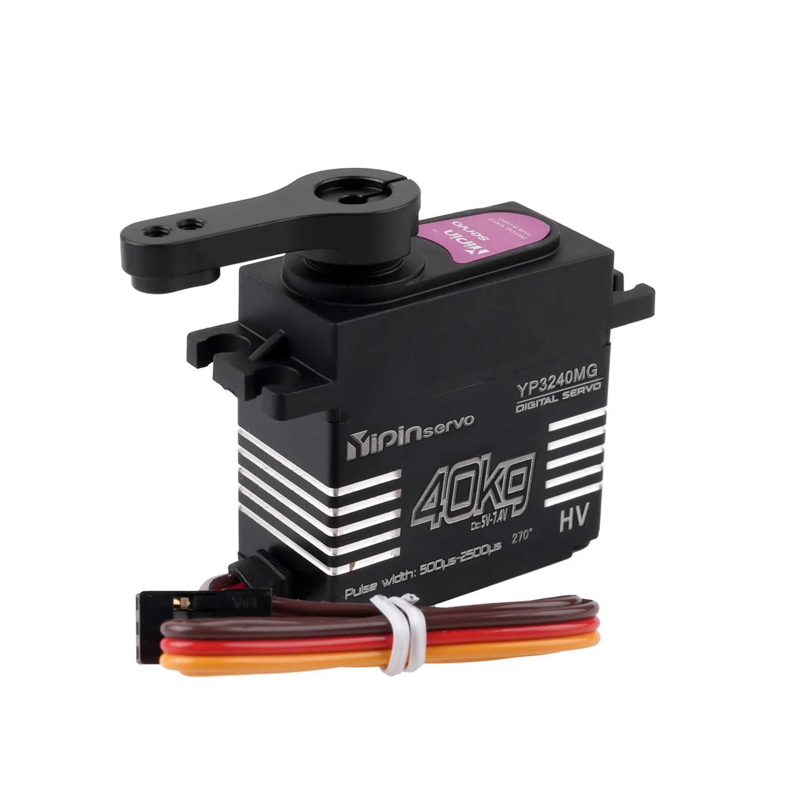 2 stks/set 40 kg digitale servomotor 180 ° /270 °   Hoekgestuurde metalen tandwielservo's met hoog koppel voor RC Crawler Car Robot Model