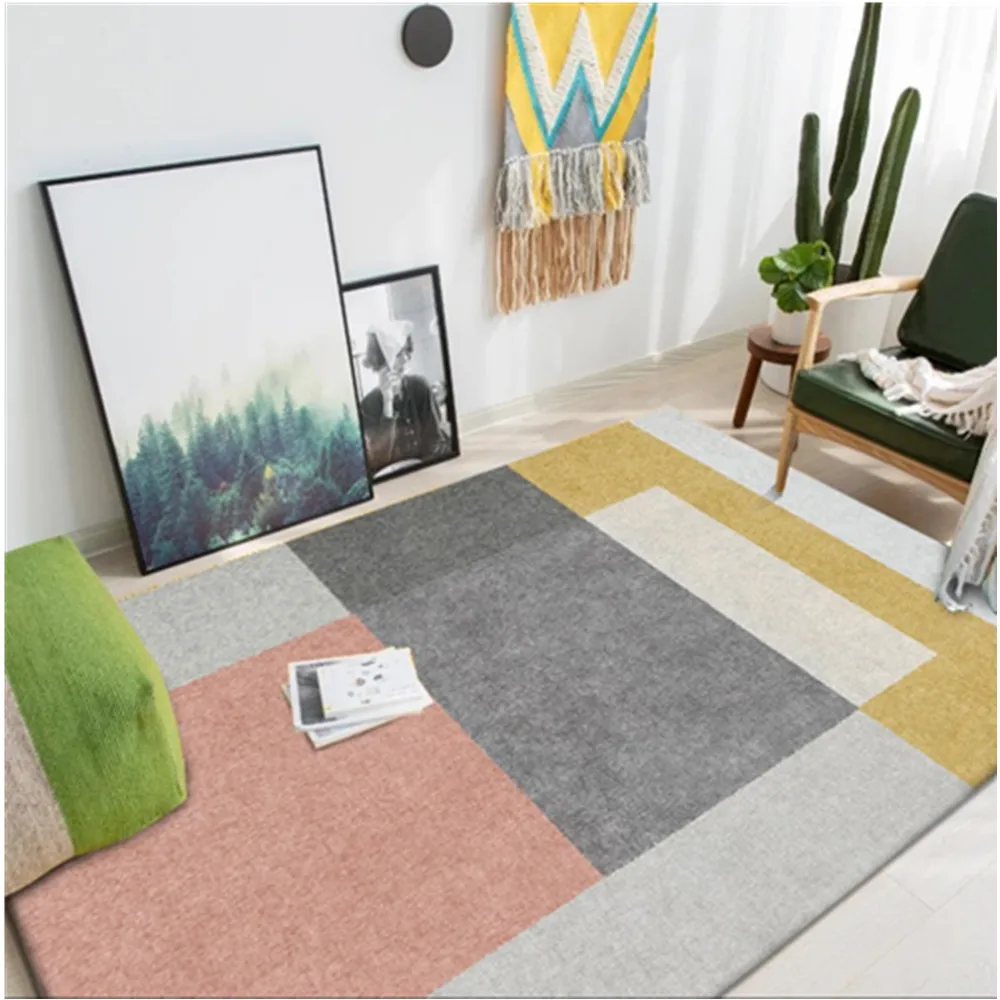 

INS Large Plaid Modern European Style Carpets For Living Room Bedroom Kid Room Meeting Room Rugs Home Carpet Floor Mat Area Rug