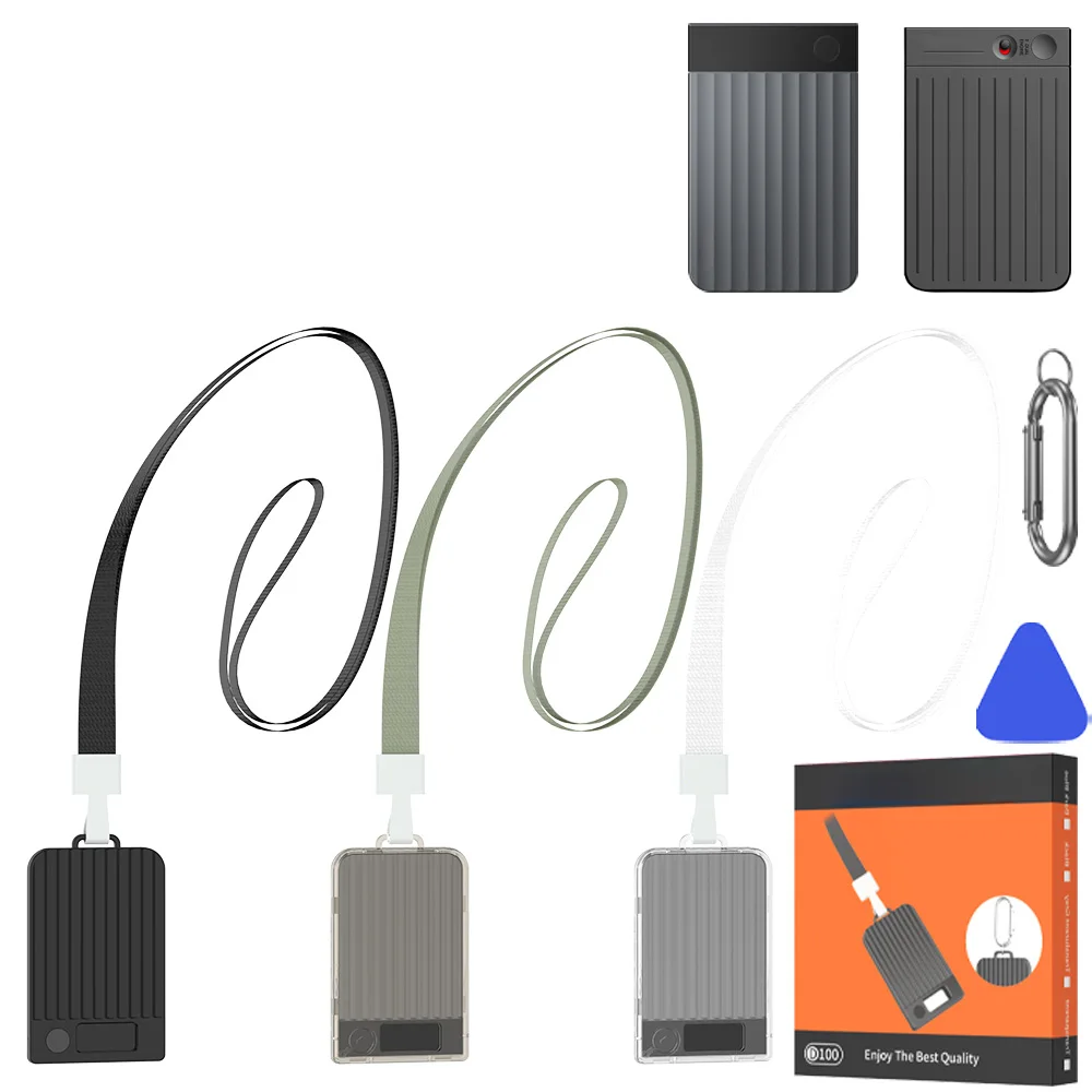 1set PC Case With Magnetic Holder & Lanyard For Plaud Note/Note Pro AI Voice Recorder PC Protective Case For Recording Equipment