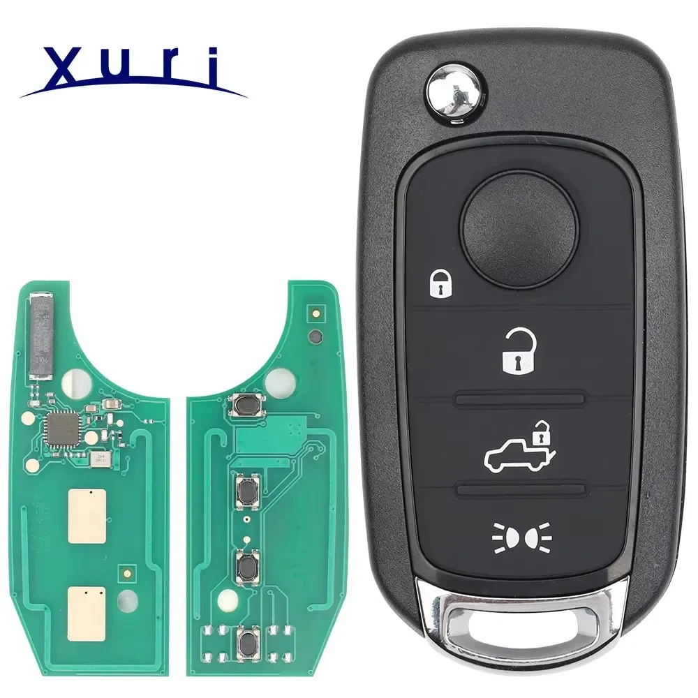 car Folding Remote Car Key Fob for Jeep Renegade 2016 2017 2018 433MHz 48/4a Chip Megamos AES- 2ADFTFI5AM433TX SIP22 Blade