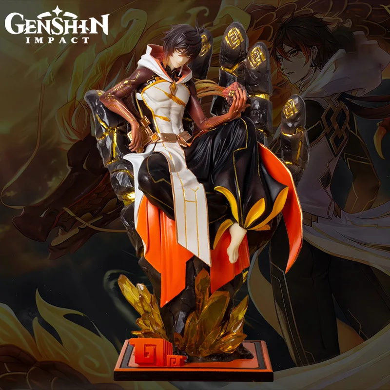 

Anime Genshin Impact Game Zhongli Figur Game Manga Statue Pvc Action Figurine Collection Model Decoration Toy Gift For Friends