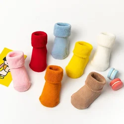 Baby Accessories Baby New Year Socks Girl Newborn Cute Warm Red Socks for Baby Girl 2 Years Non-slip Floor Cotton Children Socks