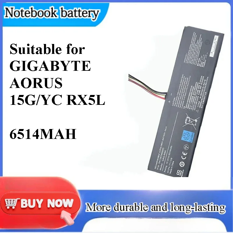 [NEW] for GIGABYTE AORUS 15G YC RX5L Laptop Battery GAG-N4A Li-ion Power Supply