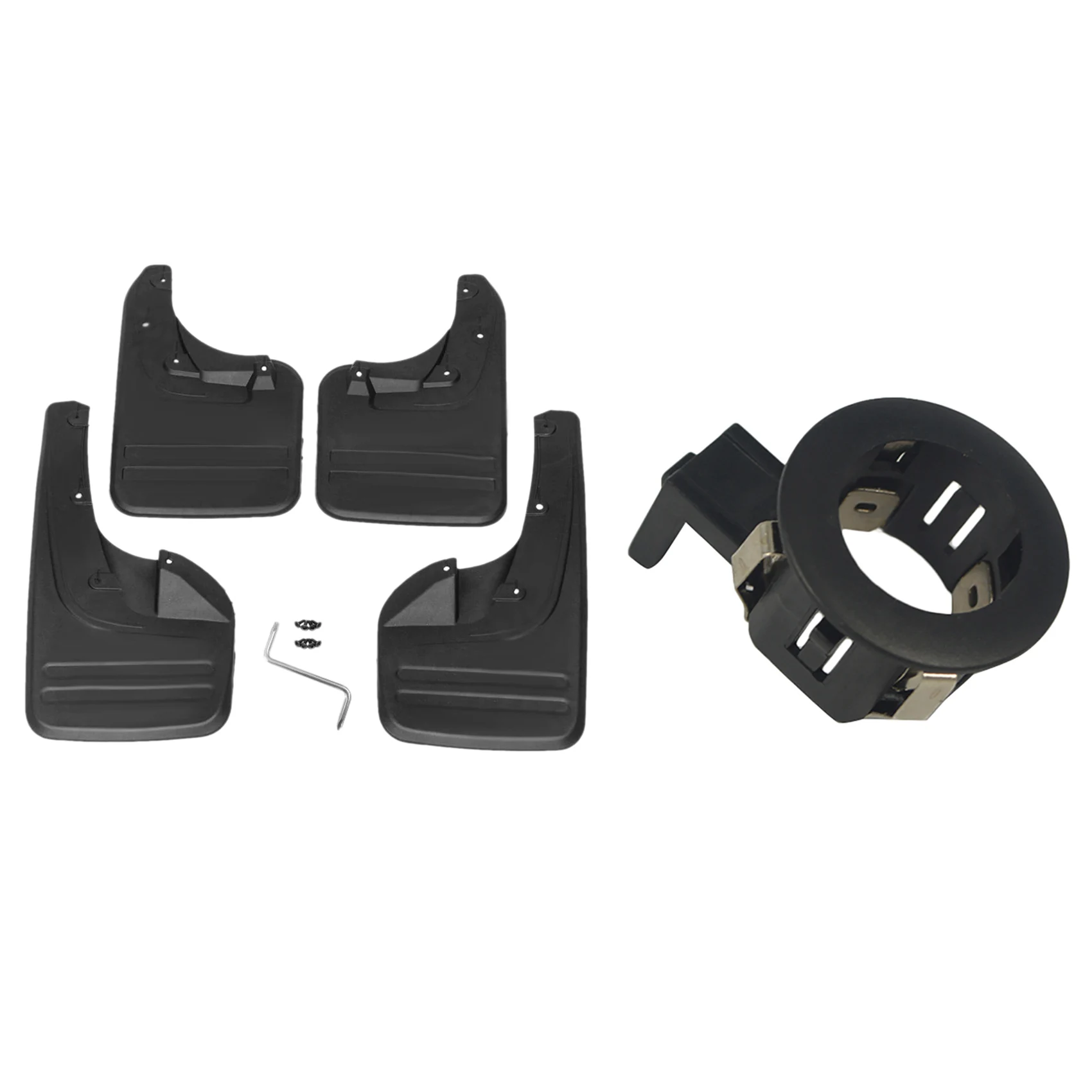 Car Parking Sensor Retainer 89348-33080 8934834020 with 4Pcs Mud Flaps Mudguards Splash Guards Fender