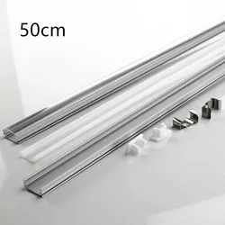 1-30pcs/Lot perfil aluminio led Corner Aluminium Profile Channel Holder for LED Strip Light Bar Cabinet Lamp Kitchen Closet