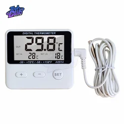 Mini LCD Digital Probe Sensor Thermometer Water Tank Swimming Pool Refrigerator Aquarium Wine Cellar Thermometer for Home Supply