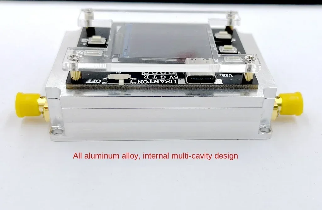 Atenuador CNC bidirecional 100M-6GHz passo 0,05DB dispositivo de medição de sensibilidade de alto isolamento