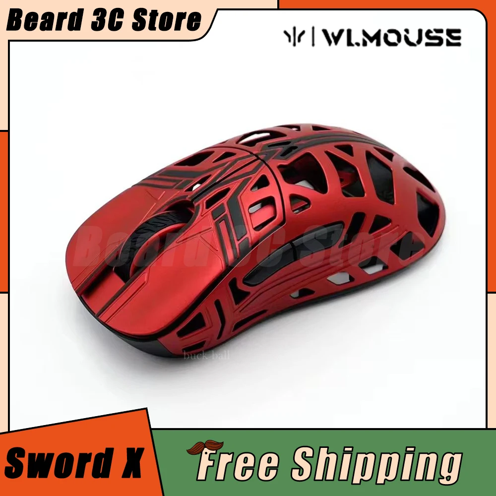 

Wanling Wlmouse Sword X Mouse PAW3950HS Dual Mode Wireless Gaming Light Weight Rgb Mouse Gamer Office Pc Accessories Gifts