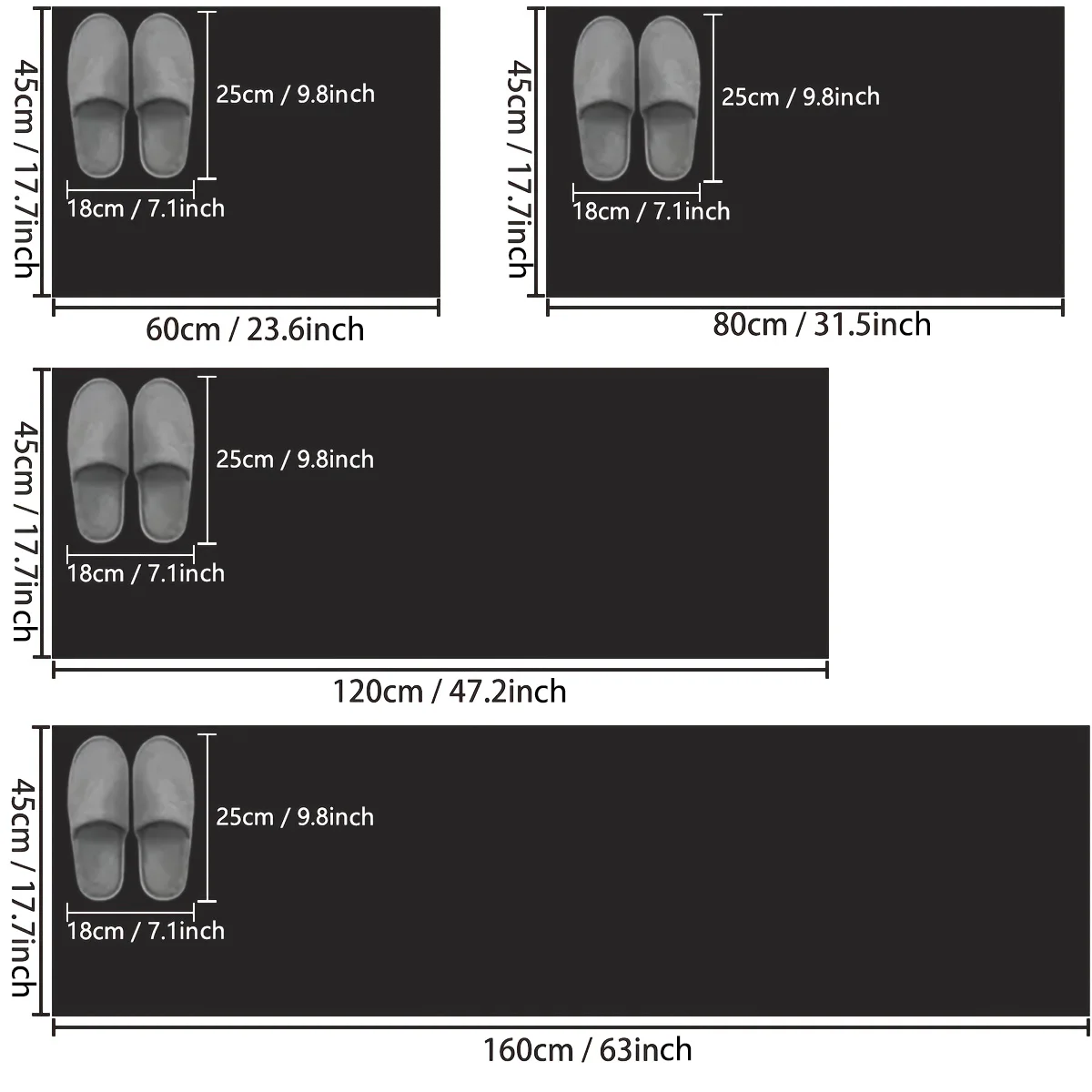 Long imitation woven kitchen floor mats diatom mud printed non-slip mats bathroom absorbent mats door mats restaurant mats