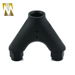 8AN 10ORB Aluminum 044 Twin Dual Fuel Pump Billet Y Block Surge Tank Adapter Black Silver Well Package and Fast Shipment