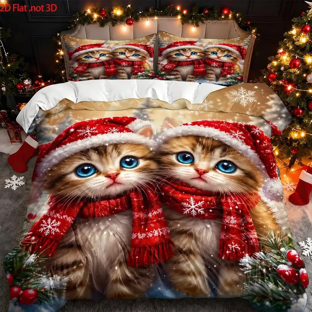 3Pcs Duvet Cover Set with 1Pc Duvet Cover and 2Pcs Pillowcases Bedding Accessories Quilt Cover
