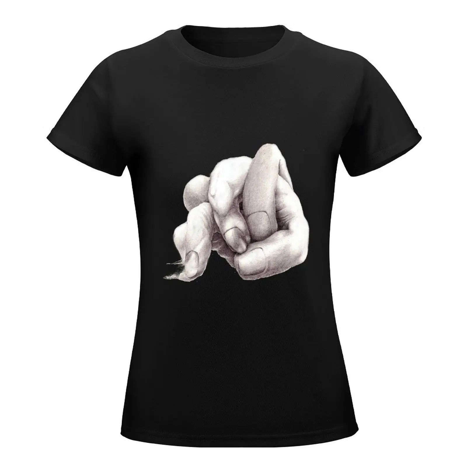 Give me your hand T-Shirt Aesthetic clothing female anime clothes Blouse plus size t shirts for Women loose fit