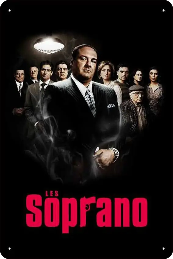 The Sopranos (1999) Show Metal Sign Gifts Wall Decor Funny Tin Signs Wall Art Posters Prints for Home Room Kitchen Bar Office Et