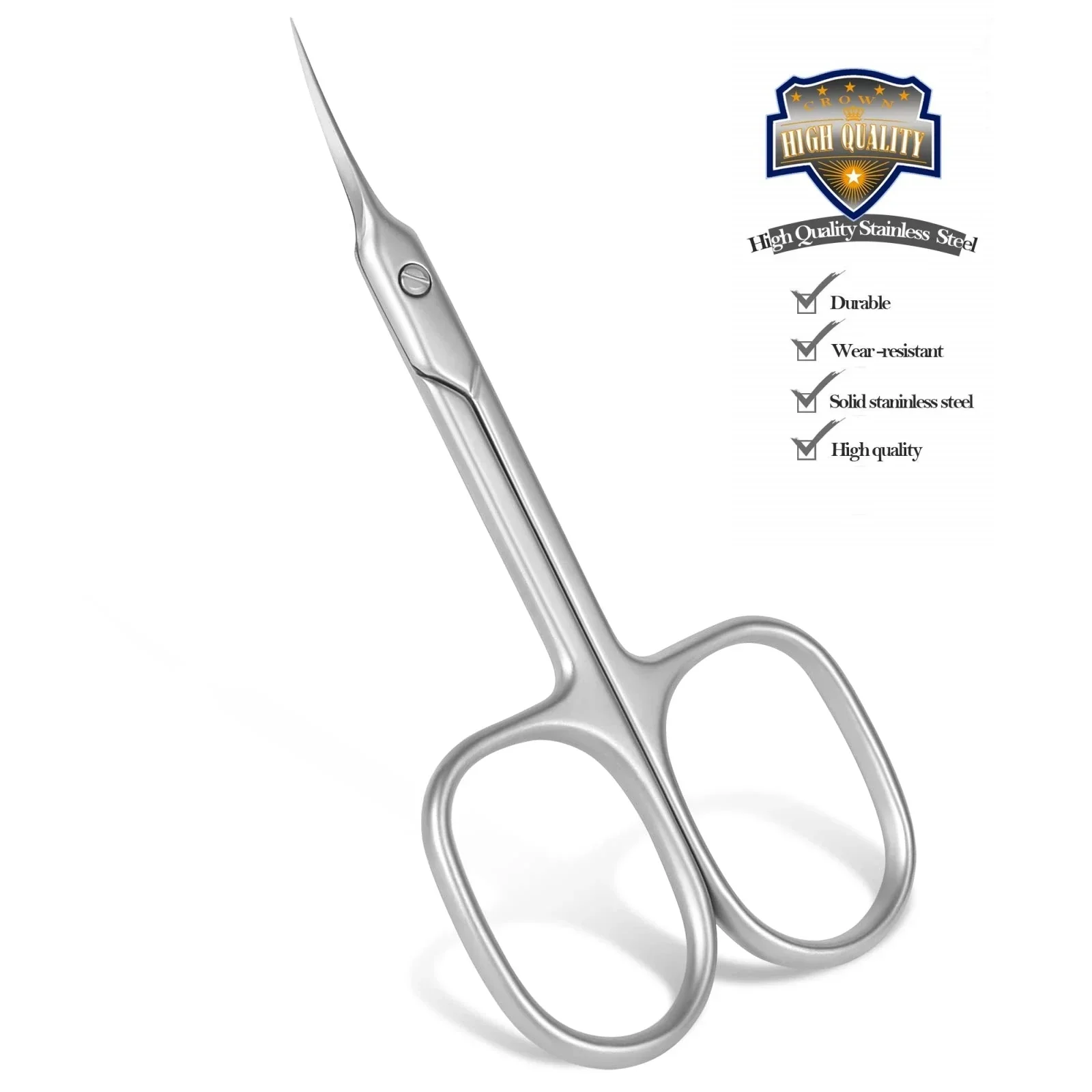 

Cuticle Scissors, Stainless Steel Extra Fine Curved Blade Nail Scissors, Multi-purpose Manicure Scissors for Women Men