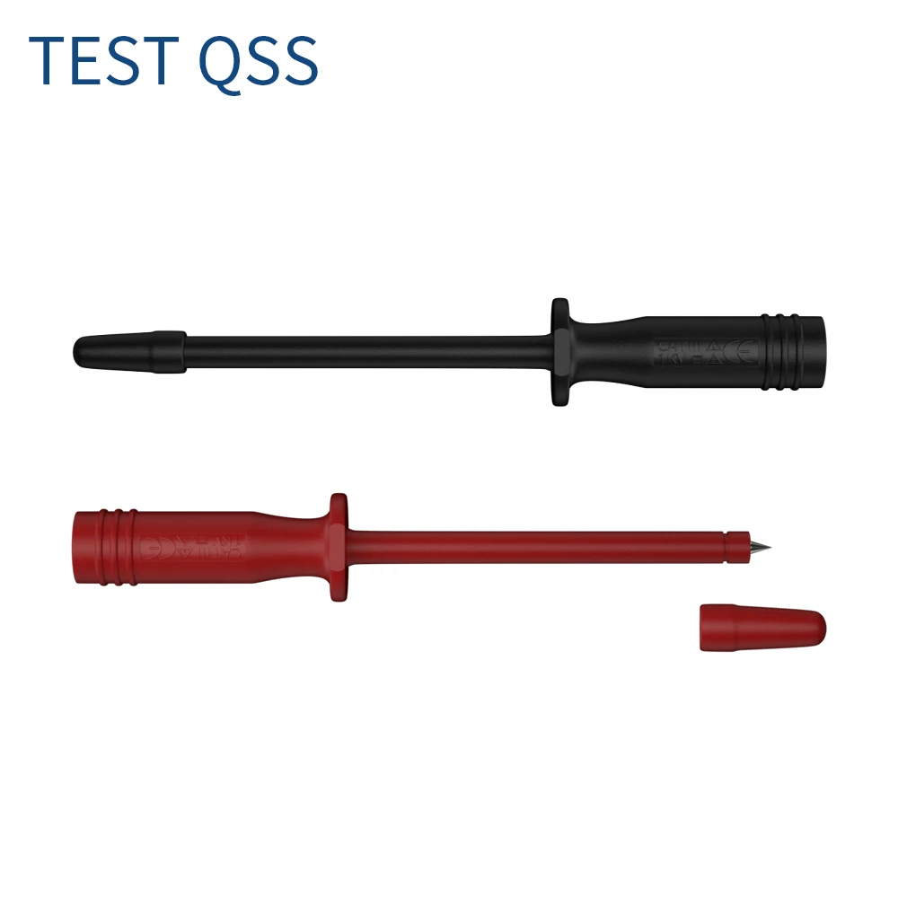 QSS 2PCS Test  Pin 1MM Test Probe Tips Electrical Connector 4MM Female Banana Plug Multi-meter Needle Q.30016