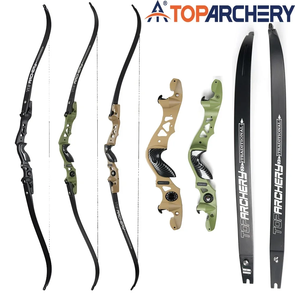 Archery 60Inch ILF Recurve Bow 25-50 Lbs For Adult Archery Competition Athletic Right Hand Outdoor Hunting Shooting Practice