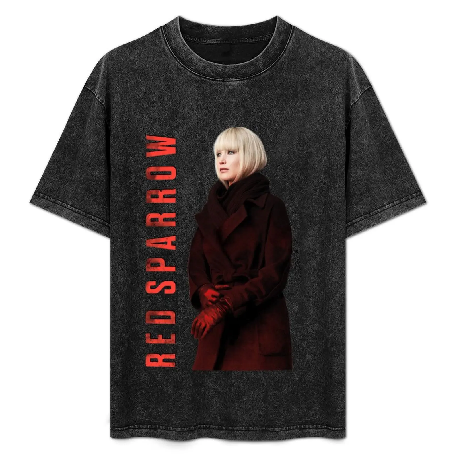 

Red Sparrow2018movie - Jennifer Lawrence T-Shirt oversized summer clothes Blouse mens shirts graphic tee