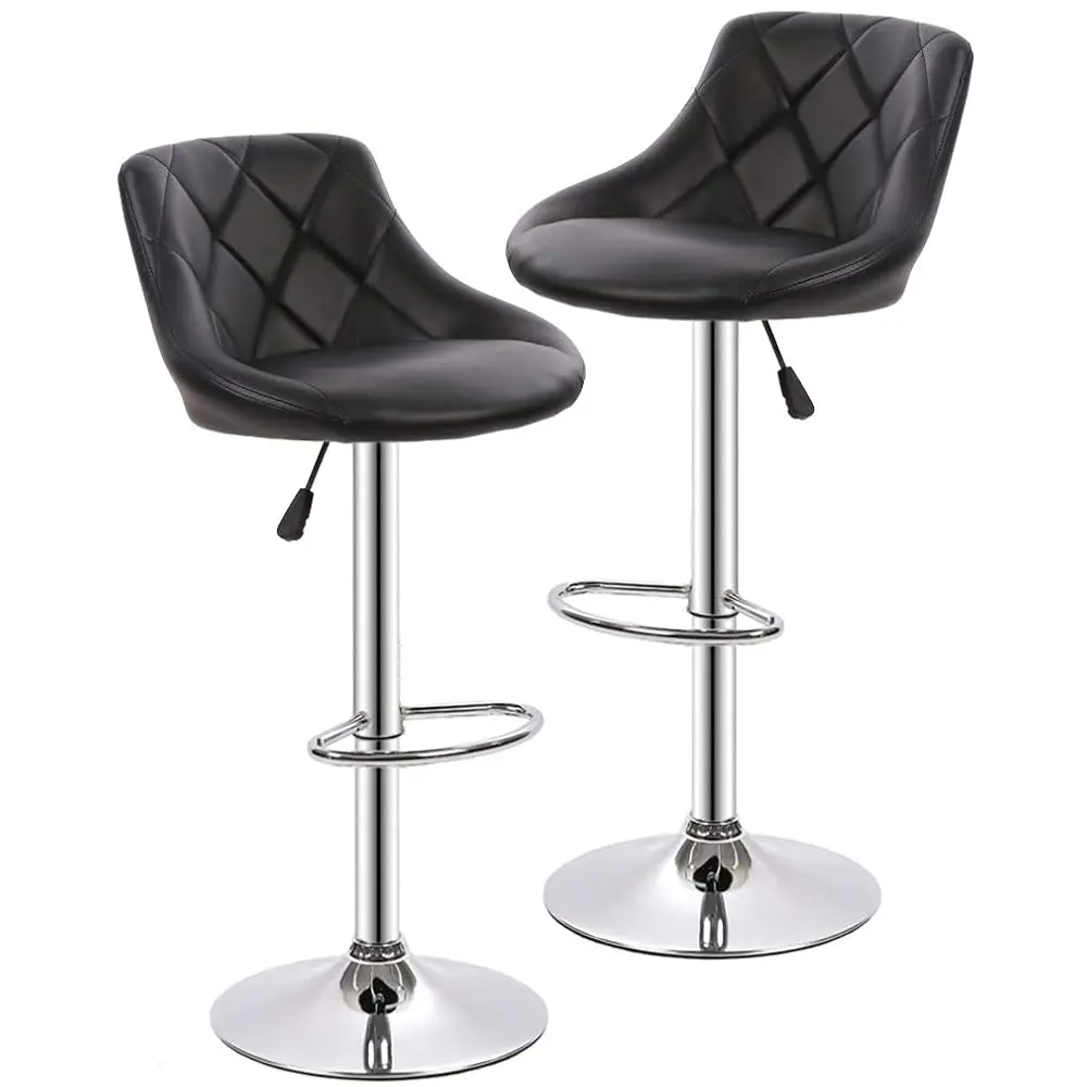 

Bar Stools Bar Stools Swivel Stool Height Adjustable Bar Chairs With Ba Pu Leather Swivel Bar Stool Set Of 2 Kitchen Counter
