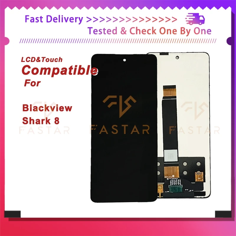 

Shark8 6.78"Tested For Blackview Shark 8 LCD Display Touch Digitizer Assembly Replacement Phone Screen Blackview Shark8 lcd