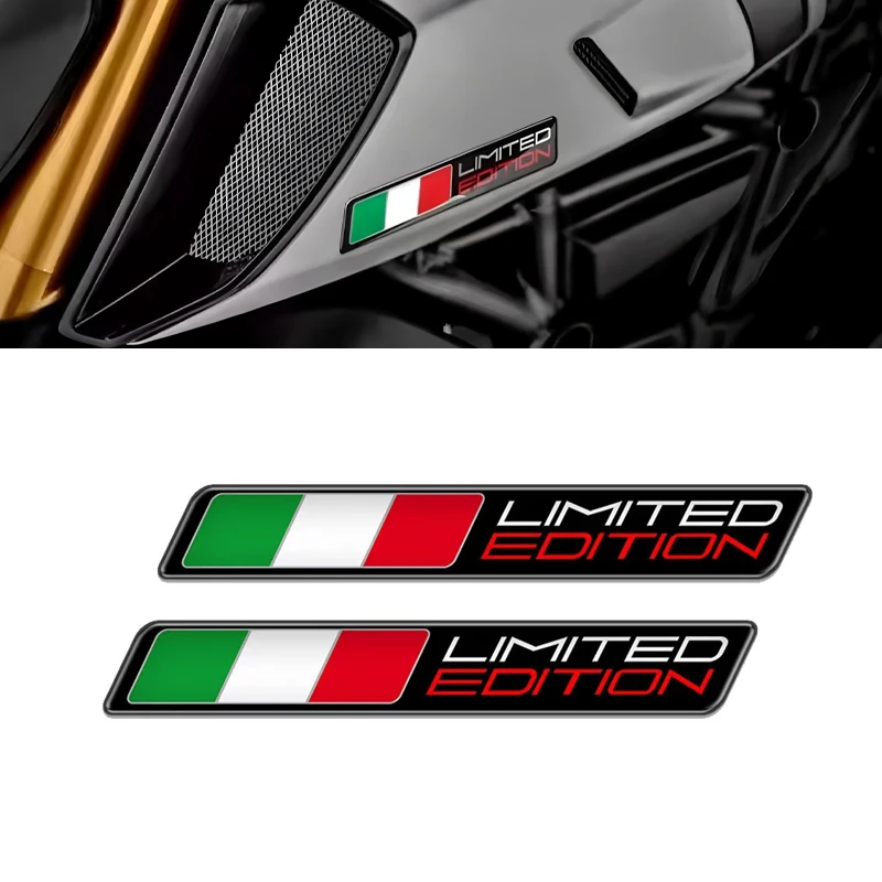 

3D Motorcycle Decal Italy Flag Stickers Italia Limited Edition Sticker Case for Aprilia Ducati piaggio vespa Accosato sticker