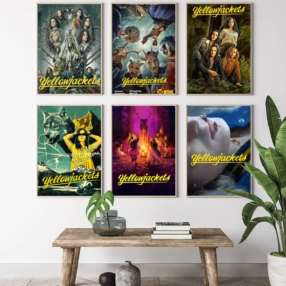 Movie Yellowjackets Painting Calligraphy HD Canvas Poster living room bedroom bar aesthetic decoration